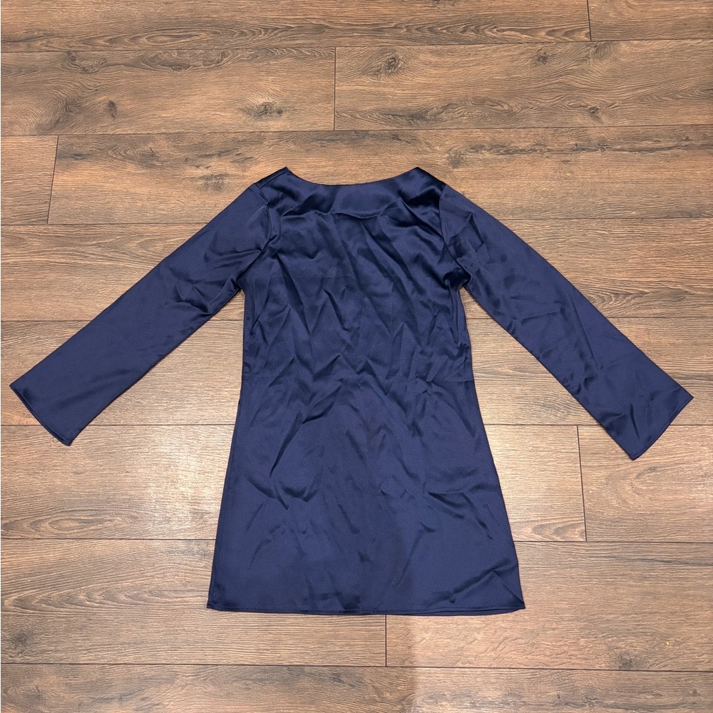 Elegant Navy Blue Mini Dress